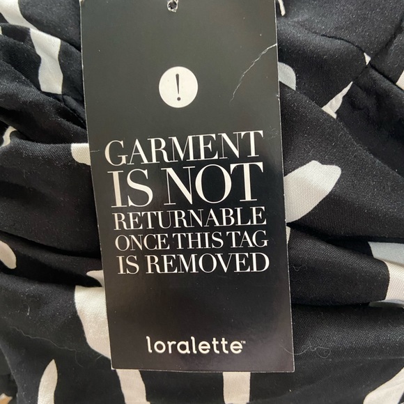 Black and white brushstroke hi-Lo maxi dress by Loralette Size 22/24 - Picture 11 of 13